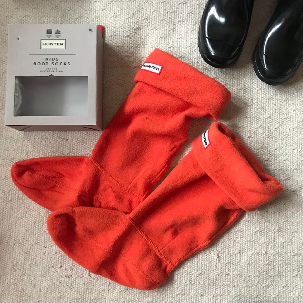 Hunter Orange Kids Boot Socks New XL tall original